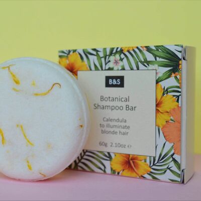 Botanical shampoo bar with calendula oil - VEGAN