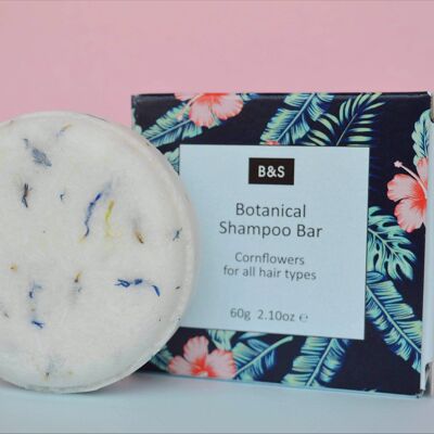 Shampoo solido botanico con fiordalisi e olio di marshmallow - VEGAN