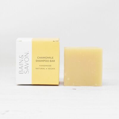 Shampoing solide à la camomille - Cheveux blonds - VEGAN