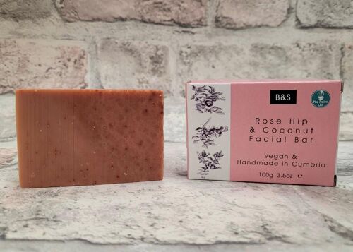 Rosehip and coconut Facial Soap Bar