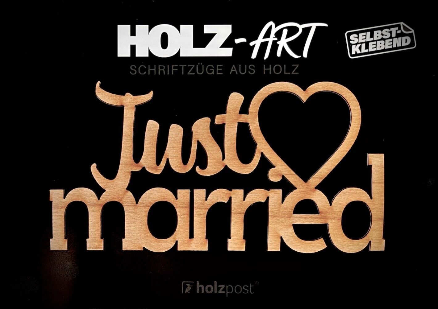 Scritta "appena sposata".