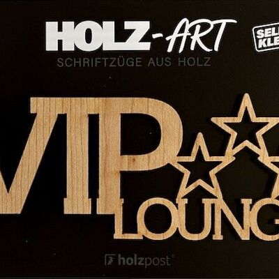Lettering "VIP lounge"