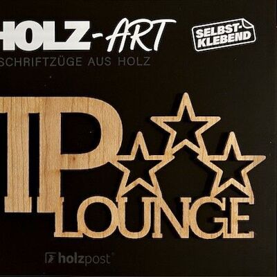 Lettering "VIP lounge"