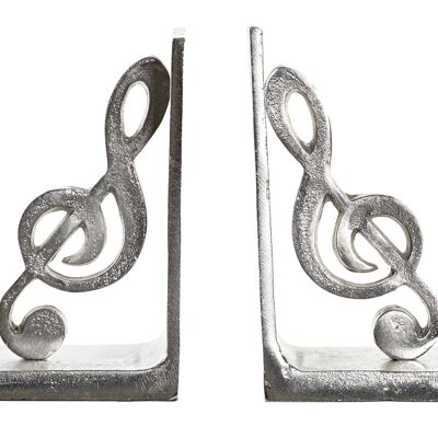 ALUMINUM BOOKENDS 22X8,5X15 MUSIC NOTE