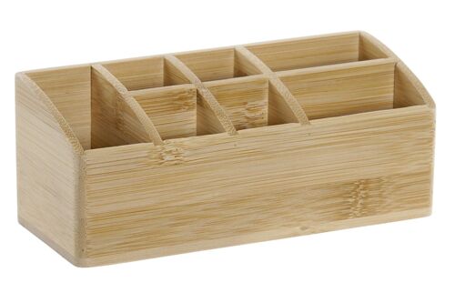 Organizador bambu 18x7,5x7 natural