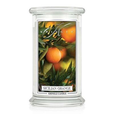 Vela aromática naranja siciliana grande