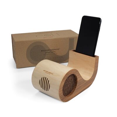 Ecophonic® ROLL® NERO Ecological and Natural Walnut Wood Speaker
