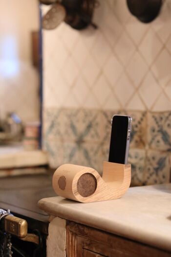 Ecophonic® ROLL® NERO Enceinte écologique et en bois de noyer naturel 7