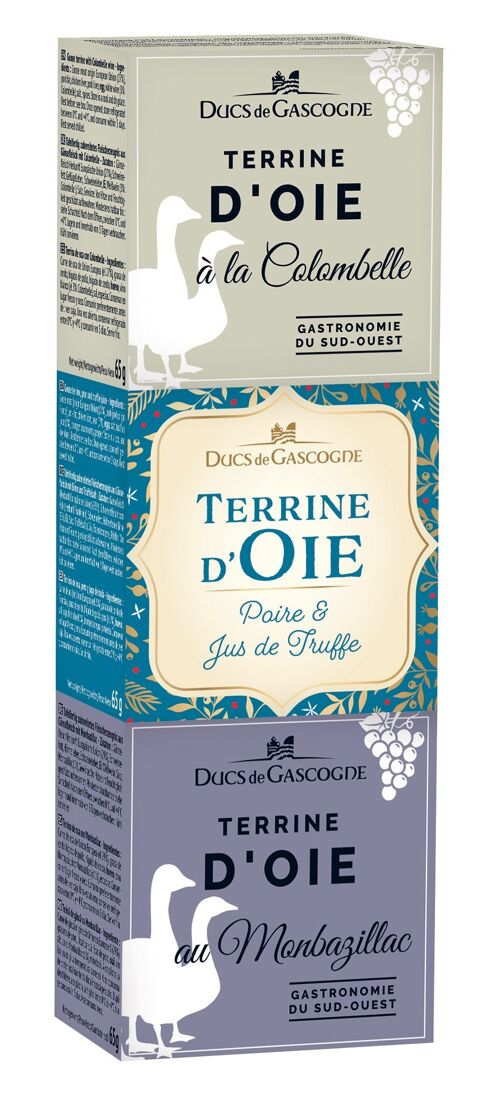 Trio de terrines d'Oie