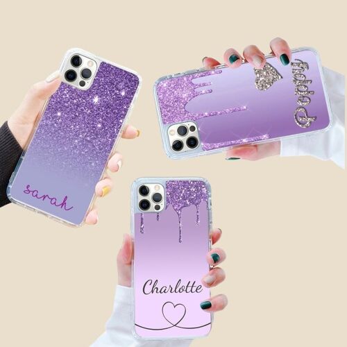 Super Deal: Pack of 3 Phone Cases - All Purple