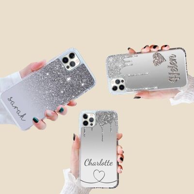 Super Deal: Pack of 3 Phone Cases - All Silver