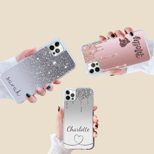 Super Deal: Pack of 3 Phone Cases - Silver Gold Silver