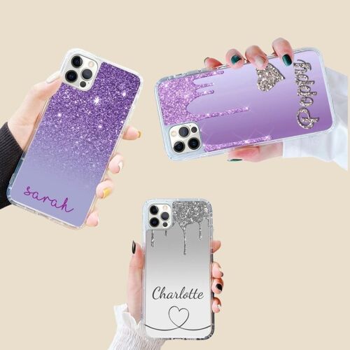 Super Deal: Pack of 3 Phone Cases - Purple Purple Silver
