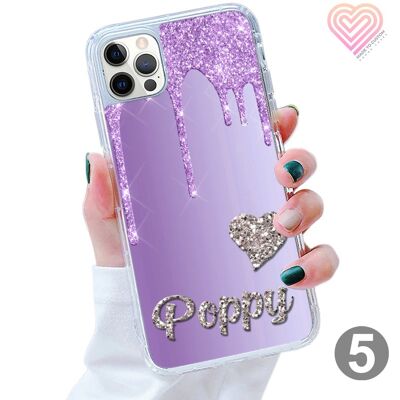 Collezione Glittery Drip Love Heart stampata - 5