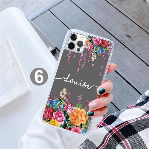 Personalised Flower gel phone case (All Models) - 6