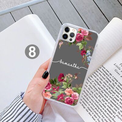 Coque de téléphone en gel fleur personnalisée (tous les modèles) - 8