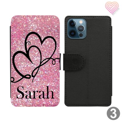 Multi Mix Collection Personalised Flip Wallet Phone Case - 3