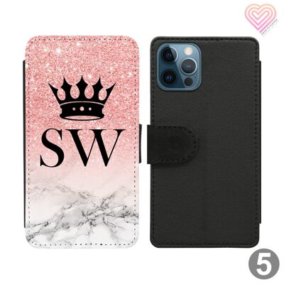 Étui de téléphone portefeuille à rabat personnalisé de la collection Multi Mix - 5