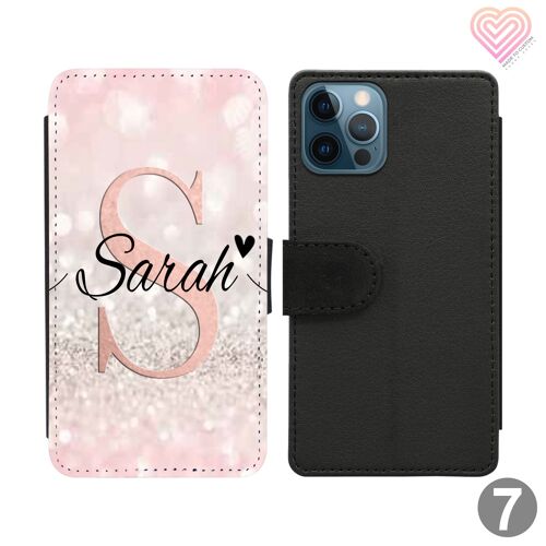 Multi Mix Collection Personalised Flip Wallet Phone Case - 7