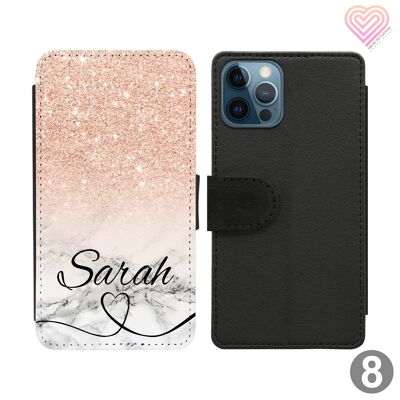 Multi Mix Collection Personalised Flip Wallet Phone Case - 8