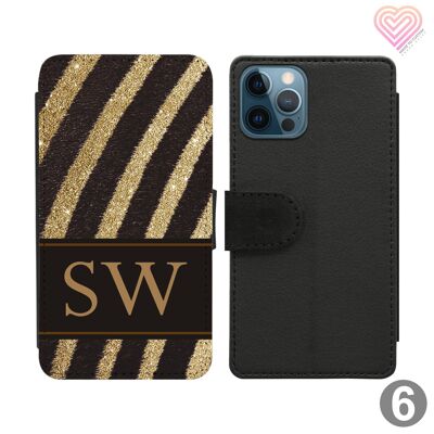 Animal Print Collection Personalised Flip Wallet Phone Case - 6