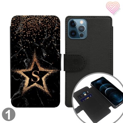 Collezione Star Sparks Custodia per telefono a portafoglio personalizzata con flip - 1