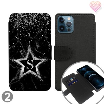 Star Sparks Collection Personalised Flip Wallet Phone Case - 2