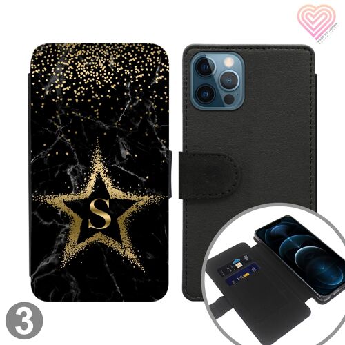 Star Sparks Collection Personalised Flip Wallet Phone Case - 3
