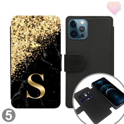 Estuche para teléfono tipo billetera con tapa personalizada de la colección Star Sparks - 5