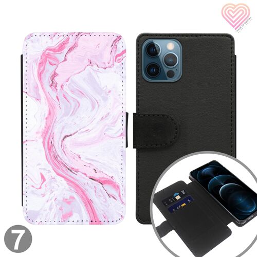 Marble Cloud Collection Flip Wallet Phone Case - 7