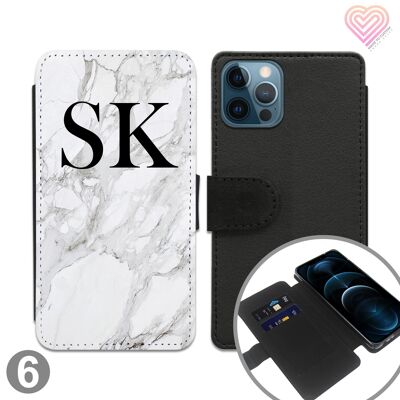 Marble Collection Personalisierte Flip Wallet Phone Case - 6