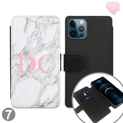 Marble Collection Personalisierte Flip Wallet Phone Case - 7