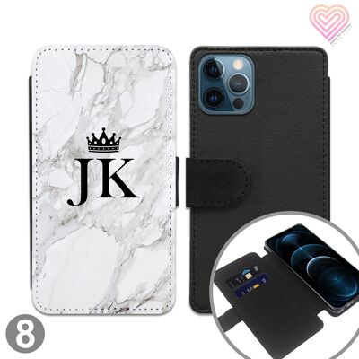 Marble Collection Personalisierte Flip Wallet Phone Case - 8