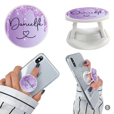 Purple Drip & Phone Holder - 1