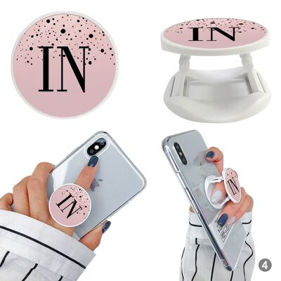 Colección Baby Pink & Marble Phone Holder - 4