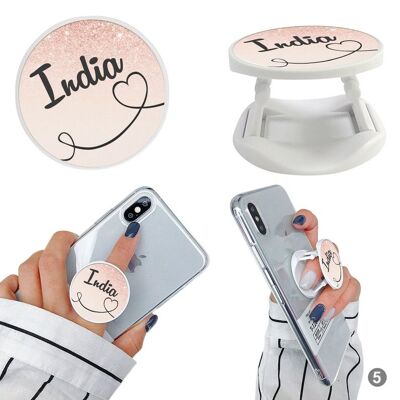 Colección Baby Pink & Marble Phone Holder - 5