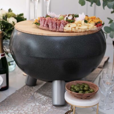 Drinks Cooler – Both Heights - Champagne Tray and Lid / Colour: Dark Stone