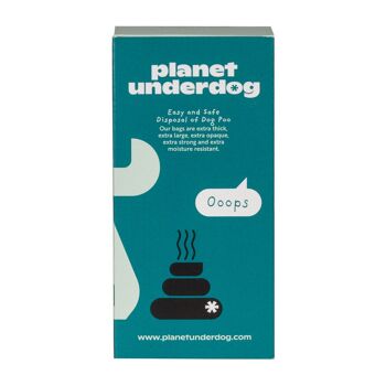 60 sacs à déjections canines compostables Planet Underdog - Boîte verte 4