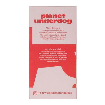 60 sacs compostables pour crottes de chien Planet Underdog - Boîte rouge 3