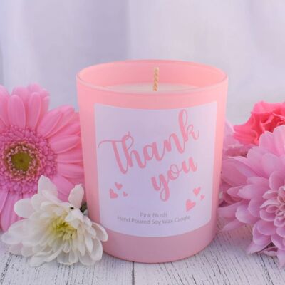 Thank you Candle Gift.  Luxury Soy Wax Candle in box.