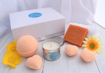 Coffret cadeau Mellow Mango avec bombes de bain faites à la main 3