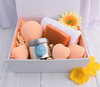 Coffret cadeau Mellow Mango avec bombes de bain faites à la main 4