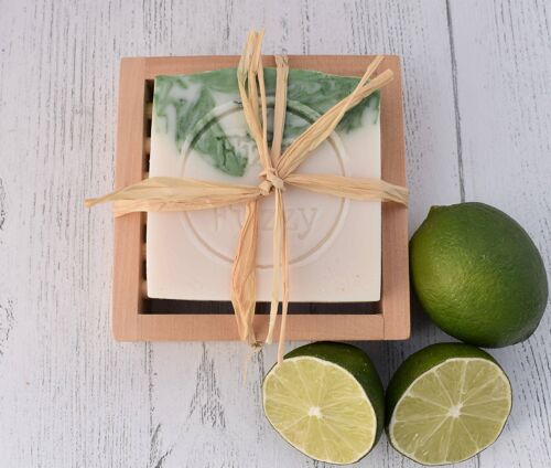 Handmade Gin & Tonic Soap and Wooden Soap Dish Set.