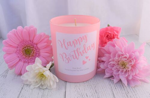 Happy Birthday Candle Gift.  Luxury Soy Wax Candle in box