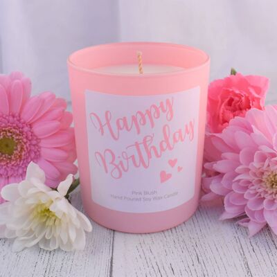 Happy Birthday Candle Gift.  Luxury Soy Wax Candle in box