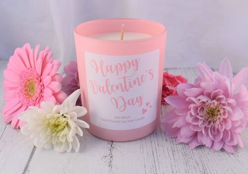 Happy Valentine's Day Candle Gift. Luxury Soy Wax Candle Box