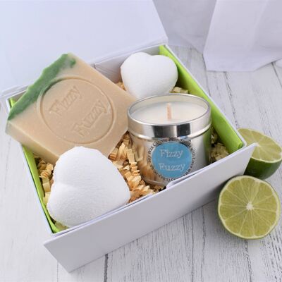 Gin & Tonic Gift Spa Set, avec bombes de bain, savon artisanal