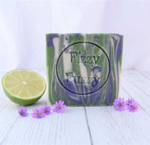Patchouli & Lime Handmade Soap. By Fizzy Fuzzy. Vegan.