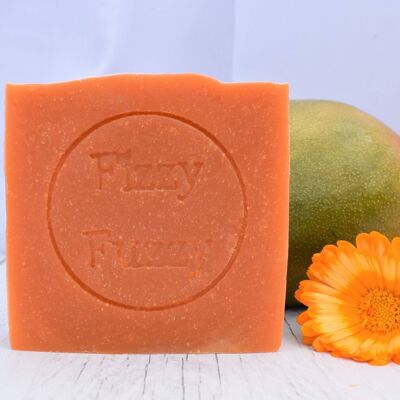 Mellow Mango Handmade Soap with Shea Butter. By Fizzy Fuzzy