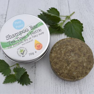 Anti Dandruff Shampoo Bar. Tea Tree & Nettle.